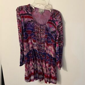 Colorful Long-Sleeve Dress